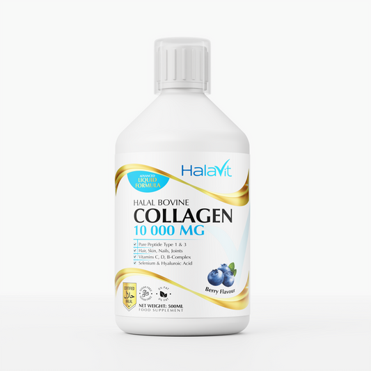 Halal Bovine Collagen Liquid With Vitamins & Hyaluronic Acid